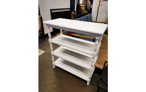 ETAGERE BIBLIOTHEQUE blanche 4 niveaux