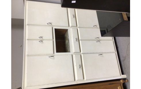 MEUBLE DE CUISINE PEINT BLANC 3T 6P