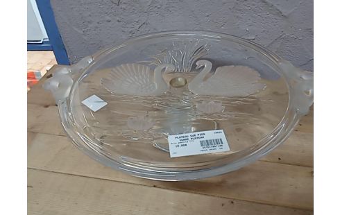 PLATEAU SUR PIED VERRE