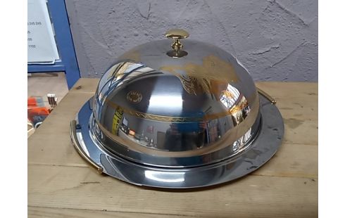 CLOCHE A FROMAGE inox dore