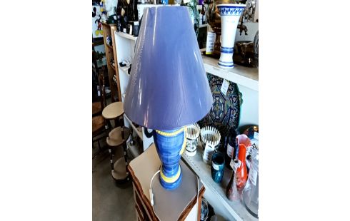 LAMPE DECO BLEU ET JAUNE
