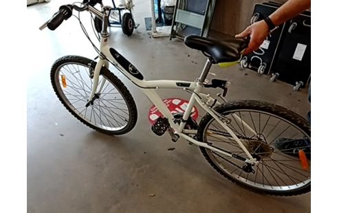 VELO B'TWIN BLANC VTC FEMME