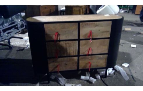 MEUBLE STYLE INDUS. A TIROIRS