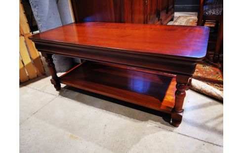 TABLE BASSE MERISIER STYLE LOUIS PHILIPPE