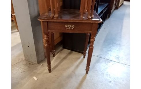 TABLE appoint chene fonce 1 tiroir