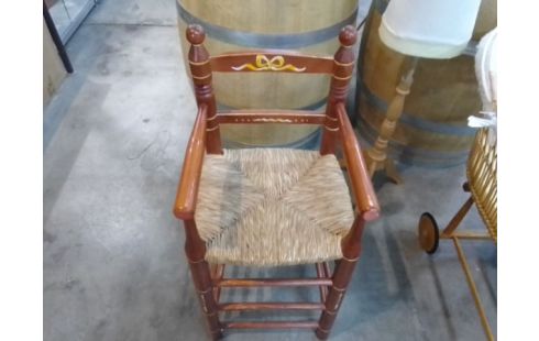 CHAISE HAUTE BOIS PAILLEE