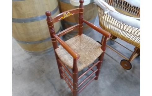 CHAISE HAUTE BOIS PAILLEE