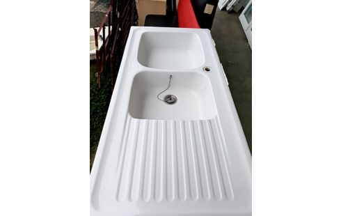 MEUBLE SOUS EVIER AVEC ÉVIER CÉRAMIQUE