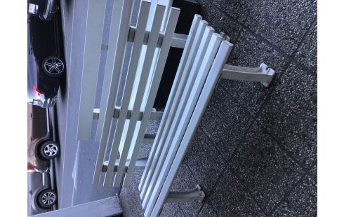BANC PLASTIQUE BLANC