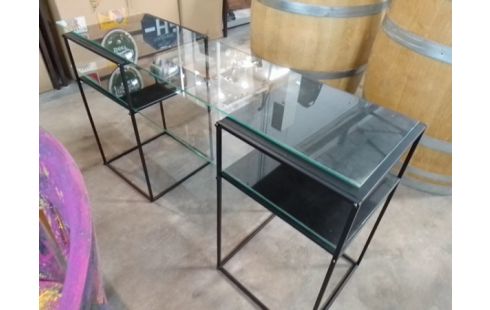 CONSOLE METAL VERRE