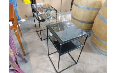 CONSOLE METAL VERRE