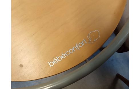 CHAISE BEBE BOIS COUSSIN BORDEAU