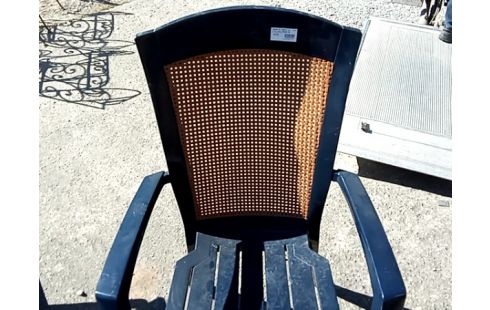 CHAISE DE JARDIN lot 5 pvc bleu