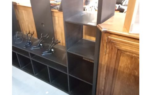 MEUBLE TV stratifie noir