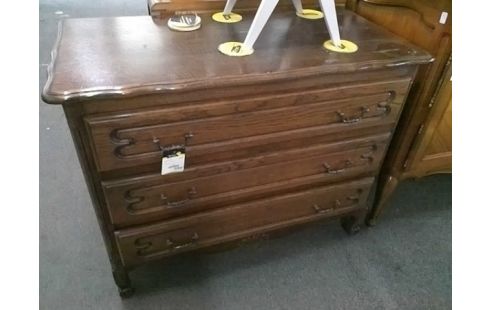 COMMODE 3 TIROIRS RUSTIQUE