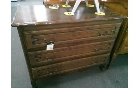 COMMODE 3 TIROIRS RUSTIQUE