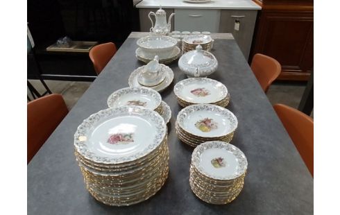 SERVICE PORCELAINE DORE