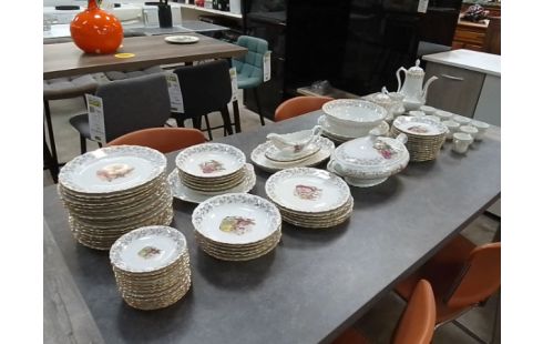 SERVICE PORCELAINE DORE