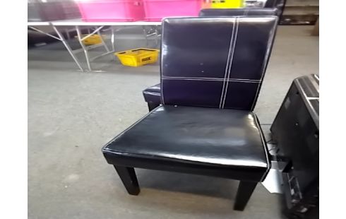 CHAISE Moderne simili noirz