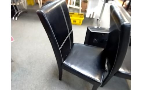 CHAISE Moderne simili noirz