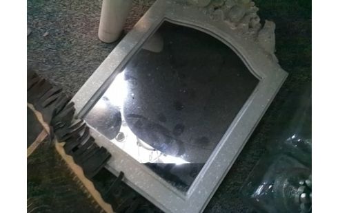 MIROIR GRIS AVEC OISEAUX