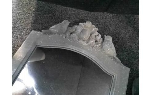 MIROIR GRIS AVEC OISEAUX