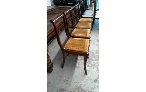 CHAISES VELOURS LOT DE