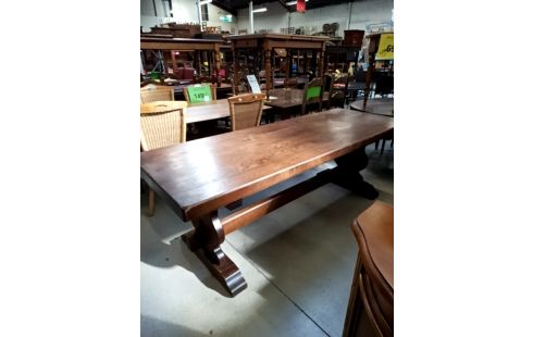 TABLE MONASTÈRE CHÊNE MASSIF 220X80