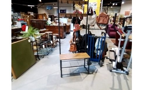 VESTIAIRE D'ENTRÉE MÉTAL ET BOIS