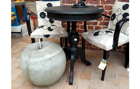 GUERIDON patine noir