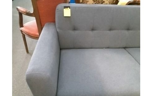 CANAPE 2P TISSU GRIS