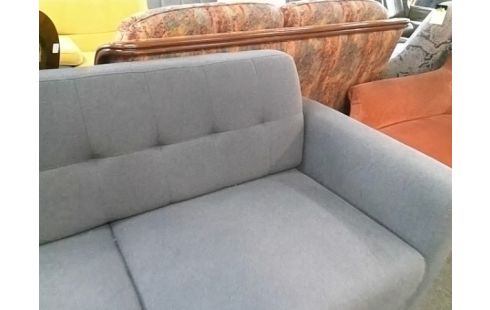 CANAPE 2P TISSU GRIS