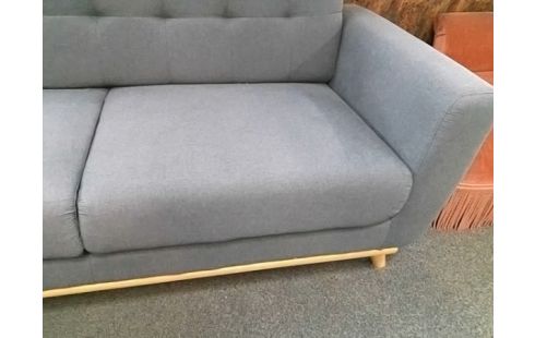 CANAPE 2P TISSU GRIS