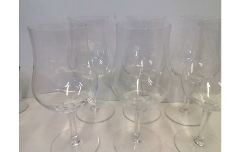 LOT DE 6 VERRES A PIEDS