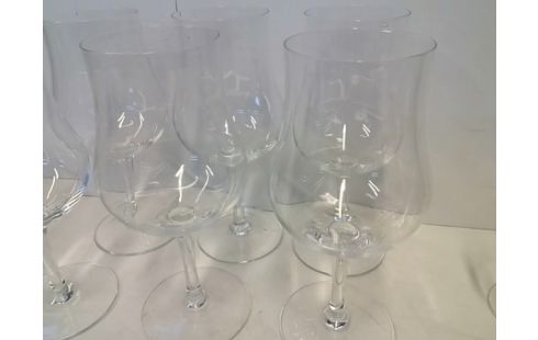 LOT DE 6 VERRES A PIEDS