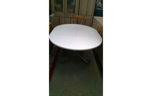 VINTAGE VERLENGBAAR EETTAFEL WIT