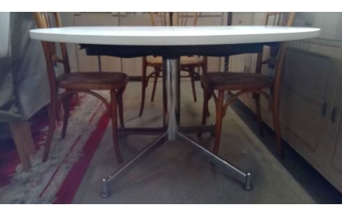 VINTAGE VERLENGBAAR EETTAFEL WIT