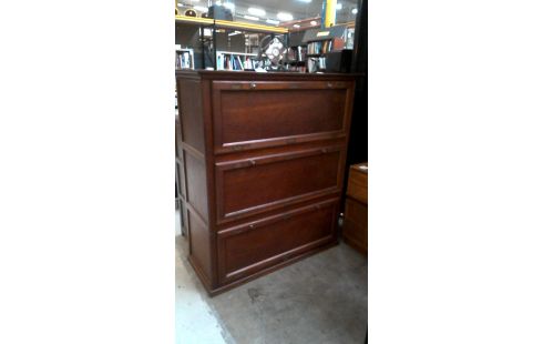 BÜROSCHRANK IM VINTAGE-STIL KIEFER