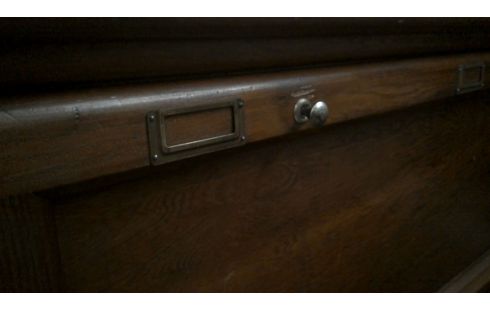 BÜROSCHRANK IM VINTAGE-STIL KIEFER