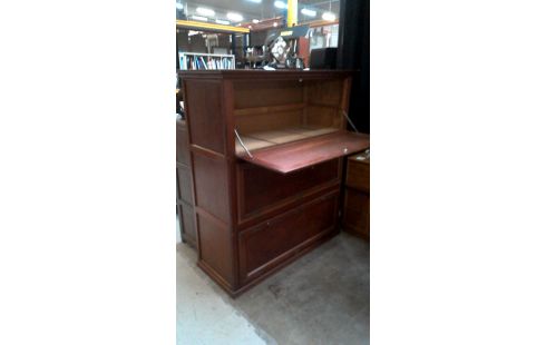 BÜROSCHRANK IM VINTAGE-STIL KIEFER