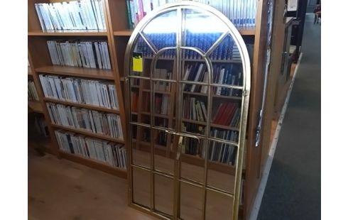 MIROIR FENETRE DORÉ