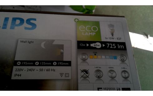 LAMP MUURMODEL BUITEN MET SENSOR