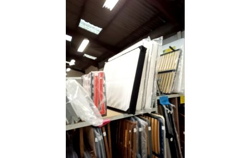 SOMMIER TAPISSIER 140*190 NOIR ET BLANC