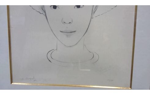 LITHOGRAPHIE SIGNÉ ANDRÉE BOSQUET