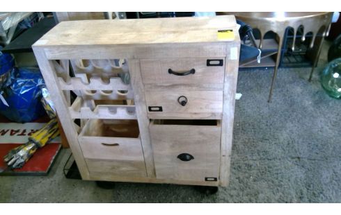 MEUBLE BAR BOIS MASSIF