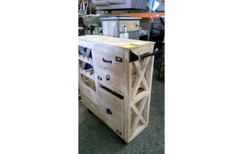 MEUBLE BAR BOIS MASSIF