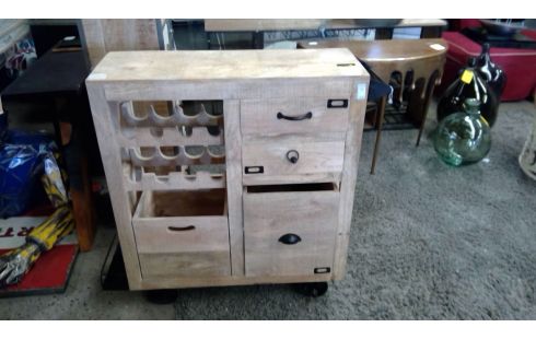 MEUBLE BAR BOIS MASSIF