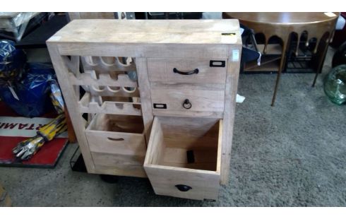 MEUBLE BAR BOIS MASSIF