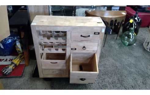 MEUBLE BAR BOIS MASSIF