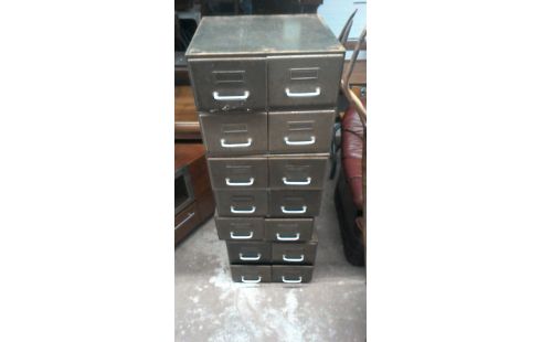 MEUBLE INDUSTRIEL A CASIERS ANNEES 50